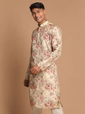 FLORAL PRINTED KURTA WITH PAJAMA SET FOR MEN'S