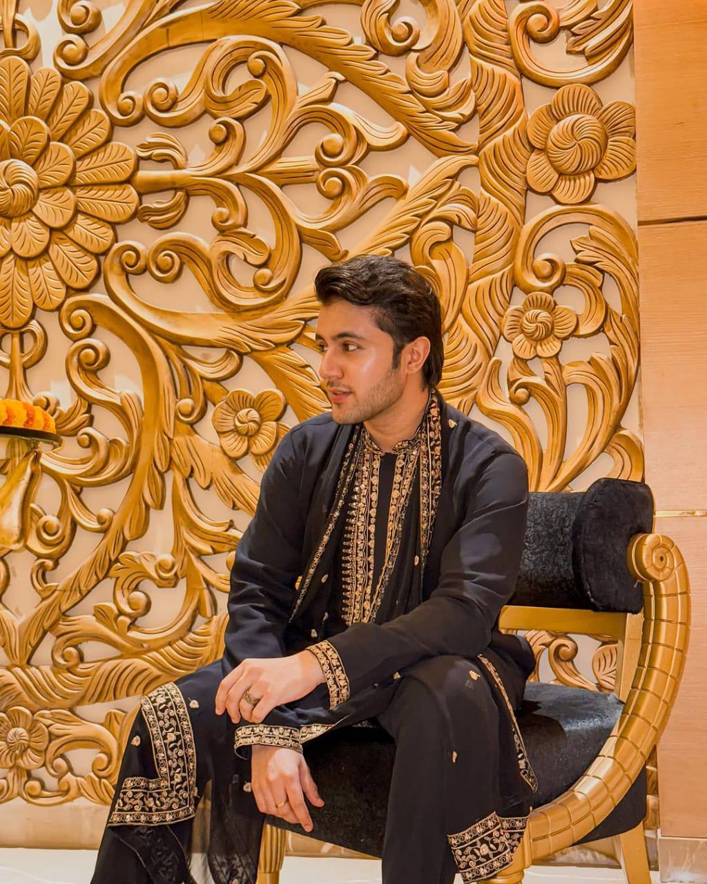 BLACK KURTA WITH PANT WITH DUPATTA