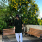 BLACK MIRROR EMBROIDERY KURTA AND PAJAMA