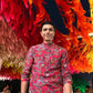 TRENDY RED FLORAL PRINTED KURTA PAJAMA SET