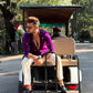 DARK PURPLE BUTTI WORK KURTA PAJAMA SET FOR MEN"S