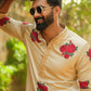 ROSE PRINTED KURTA PAJAMA SET FOR MEN"S