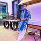 ROYAL BLUE  KURTA WITH PANT WITH DUPATTA