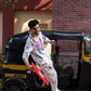 FLORAL PRINTED PURE COTTON KURTA WITH PYJAMA