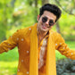 MUSTED YELLOW NECK AND BUTTI WORK KURTA  PAJAMA AND  DUPATA SET